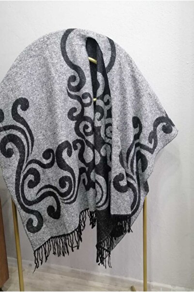 Forum Fashion Çift Taraflı Panço Omuz Şalı