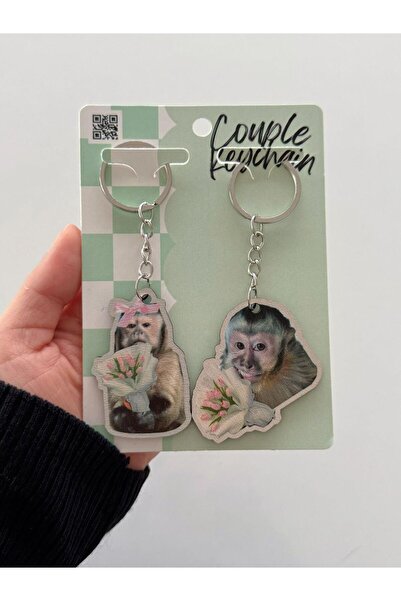 Planet Butik Monkey 2-Pack Keychain