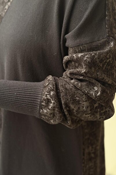 Ghisa Pul Tassel Knitwear Velvet Combination Tunic