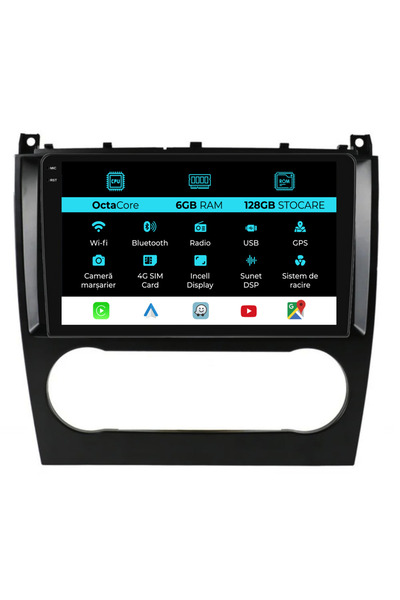 NavStore Navigatie Mercedes C-Class W203 CLK W209 (2005 - 2009), 9Inch, 6Gb R...