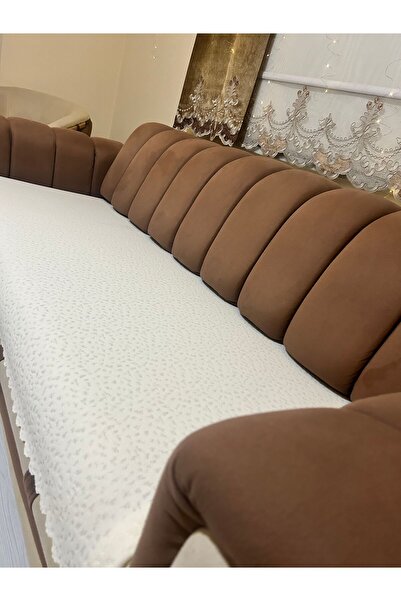 Tekstilsa Fleece Sofa Cover New Fashion White Color 1Pc 210*170 cm Anti-Slip and Wrinkle-Free Design 1Pc