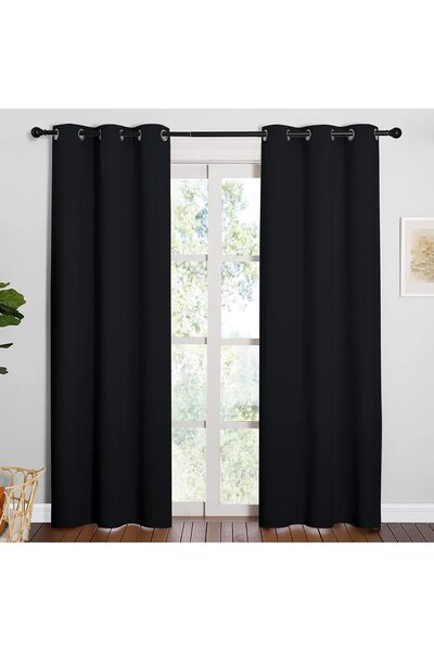 Atmosphera Créateur D'intérieur Atmosphera blackout curtain, 140x260 cm, polyester, black