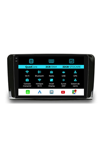 NavStore Navigation Mercedes Benz ML W164 | GL X164 (2005 - 2012), 9Inch, 2Gb Ram, 32Gb Storage, Carplay