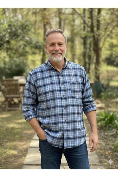 ALBERTO MALDİNİ Classic Single Pocket Wool Dad Shirt