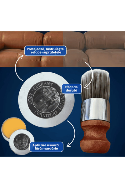 OferteTop Wood and Leather Reconditioning Wax, Easy to Apply and Long-Lasting Effect