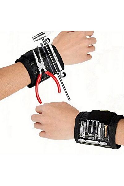 MaffStuff Magnetic bracelet with 15 neodymium magnets for screws, nails and dowels, adjustable