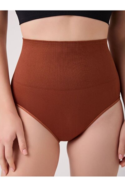 MİSTİRİK Mabet High Waist Shaping / Sculpting Effect Firming Coffee Color