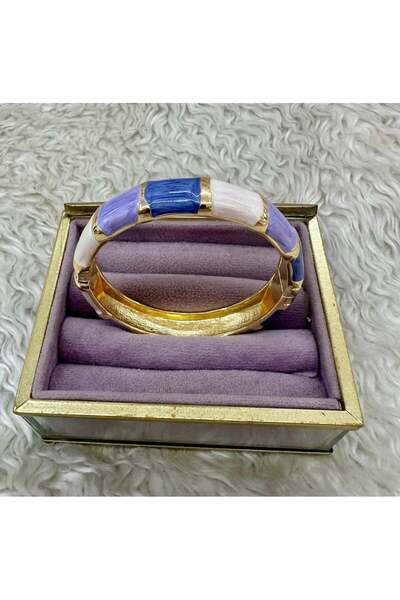 BY YASİN TOPÇU نسيم البحر الأبيض المتوسط |   سوار من المينا الأزرق-الأرجواني! 💜