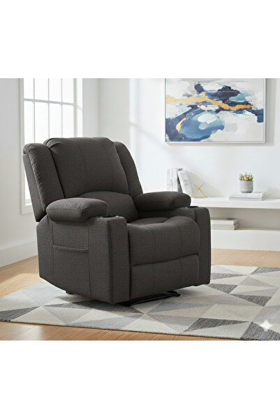 NZONE STORE Modern stationary recliner chair with footrest