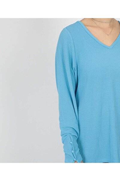 fransa Blouse, Blue