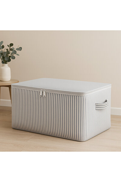 Spartek home textile 1 - Anthracite Striped Maxi Large Size Pillow, Quilt, Cushion Cover Patterned 100X50