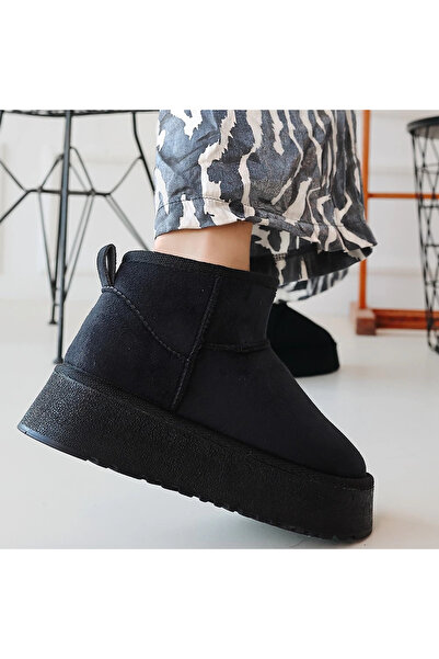 ZENGEZUR MALL Nrzsnt Linne Black Suede Boots (105659) (Size: 36)