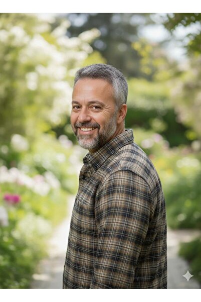 ALBERTO MALDİNİ Classic Single Pocket Wool Dad Shirt