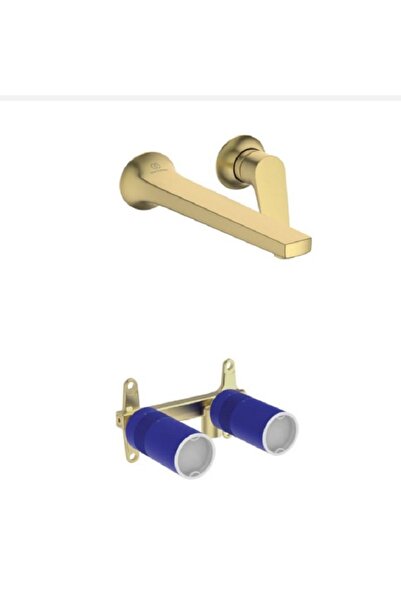 İdeal Standard Ankastre Lavabo Batar.brushed Gold+ A1313nu İç Seti̇