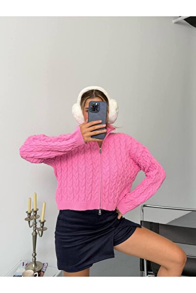 KECHİ WOMAN Double Zipper Knitwear Sweater