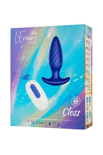 Joytoy Uzaktan Kumadalı Güçlü Titreşimli Lüx Silikon, Mavi, 7.5 cm Anal Plug