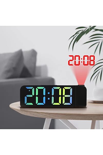 AT Performance LED Digital Clock with Rotating Time Projector, Alarm and Adjustable Brightness (Mult