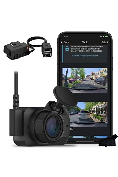 Garmin Araç Kamerası Mini 3, 1080p, Signature Serisi Sabit Güç Paketiyle Arac...
