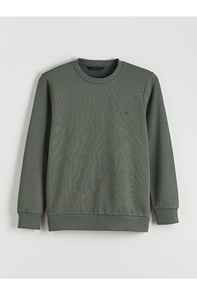 LC Waikiki طاقم الرقبة المطبوعة الرجال البلوز سميكة