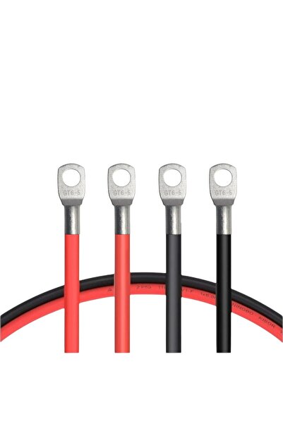 OEM 6mmp cable red/black, M6 lugs on both ends, length -50 cm