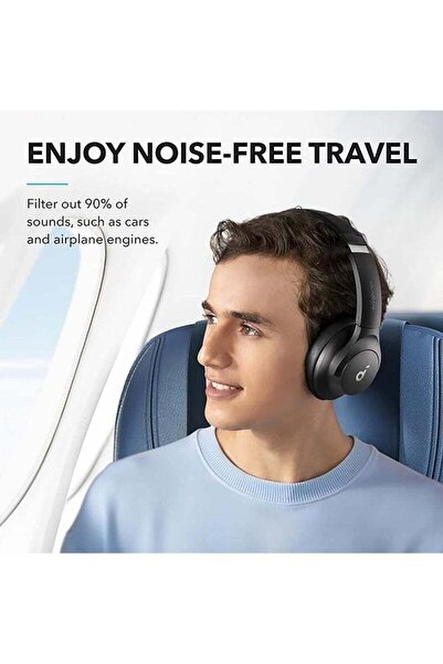 Soundcore Q20i Hybrid Active Noise Cancelling Headphones, Wireless Over-Ear Bluetooth, 40H Long ANC
