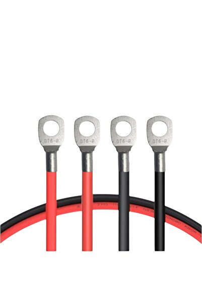 OEM 6mm red/black cable, M8 lugs on both ends, length -2 X 1.5 m
