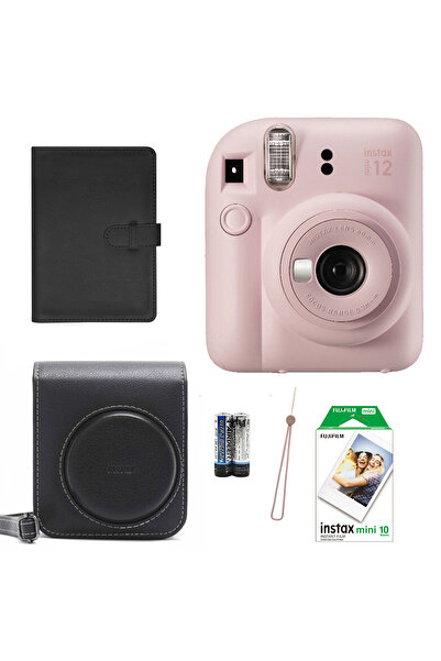 Instax Mini 12 Fotoğraf Makinesi+Askı+pil +Çanta+10'lu film+Albüm