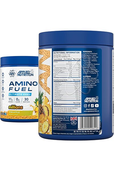 applied nutrition Amino Fuel EAA Pineapple 30 Servings, 11g of Aminos Per Serving