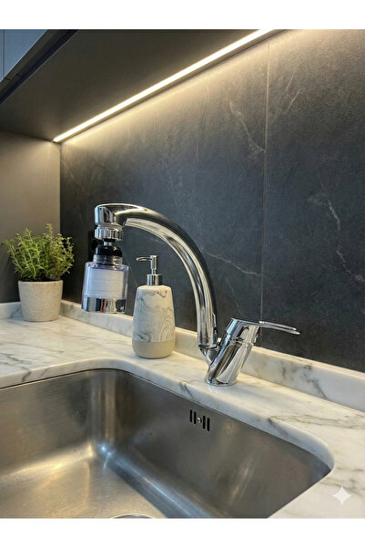 SUVİA صنبور مطبخ مع فلتر - رأس صنبور مع فلتر - صنبور حوض فاخر من الكروم مضاد ...