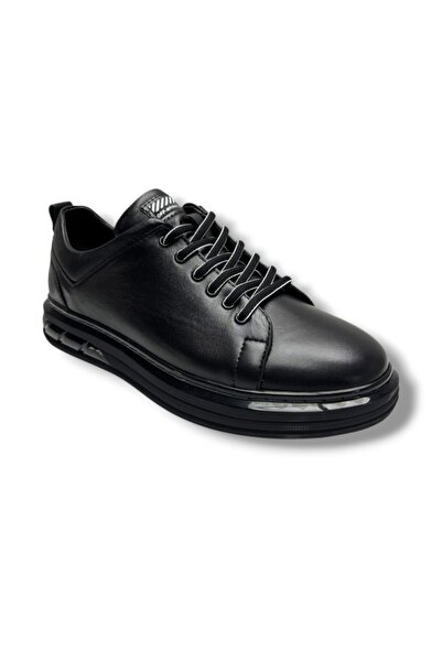 Hidayet Özel 1224-1-26 Hakiki Deri Anatomik Erkek Ayakkabı Siyah Beyaz