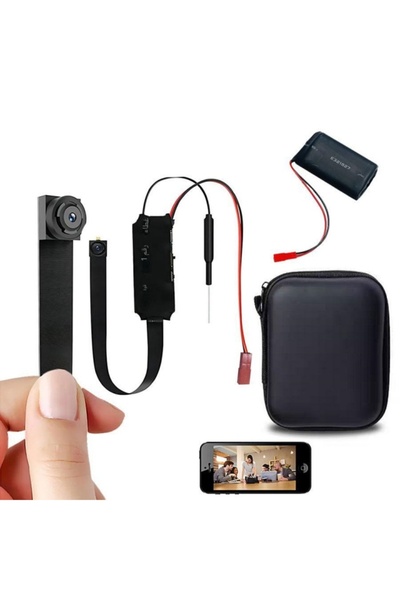 Electronic SPY كاميرا صغيرة بدقة 1080 بكسل - واي فاي، سهلة التركيب، مناسبة لحامل العصير (للمشروبات الخارجية)