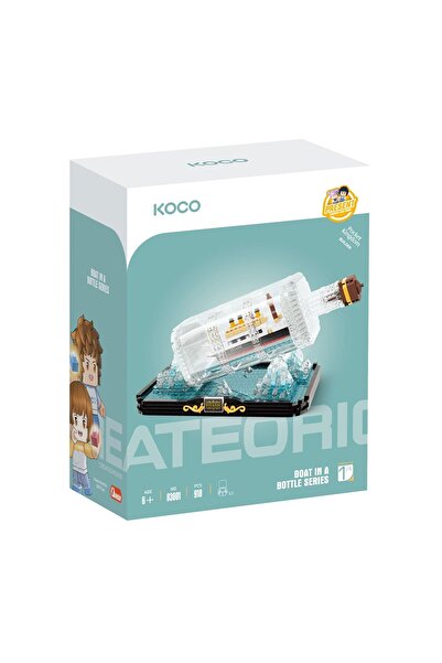 PopŞeker سلسلة السفن تايتانيك في زجاجة - 918 قطعة - مجموعة نموذجية مفصلة بتصم...