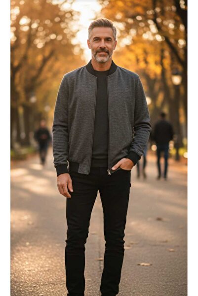 ANTİOCHEİA ÇİFT TARAFLI (KIRÇILLI&LACİVERT)FERMUARLI HAKİM YAKALI ERKEK MEVSİ...