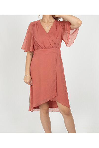 VILA Short dress, Salmon