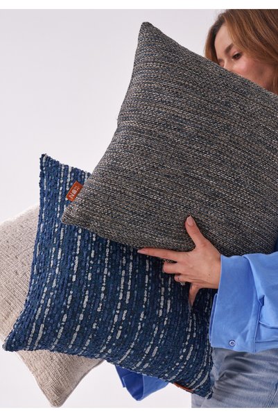 THE KUN Multicolor Woven Flat Floor Cushion Cover