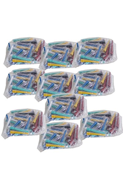 wow legend Uzun Renkli Plastik Sipsi 10paket - nargile sipsisi