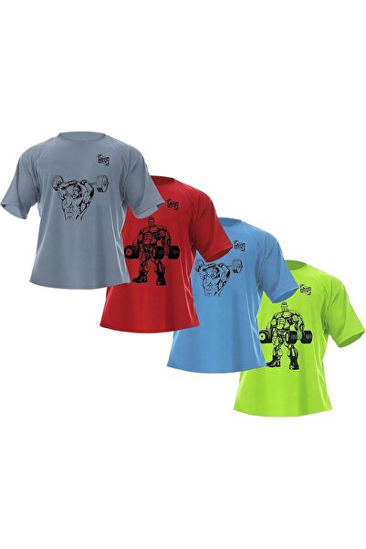 Alcoach Men's Oversized Athletic Bodybuilding T-Shirt - Ideal for Gym Activities