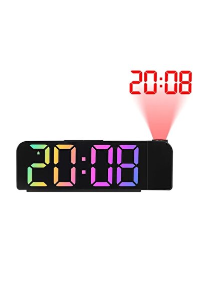 AT Performance LED Digital Clock with Rotating Time Projector, Alarm and Adjustable Brightness (Mult