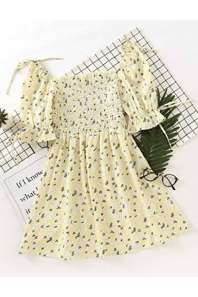 Evendi Short dress, Yellow