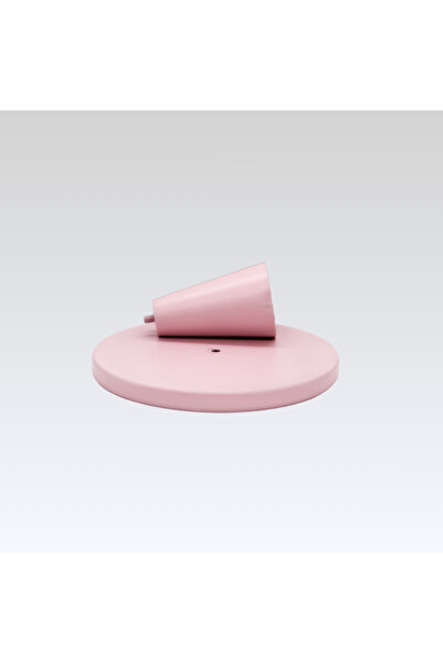 na neşeli ahşap 23cm Baby Pink Cake Display Stand Birthday Cake Display Pedestal Decor Wooden Cake Stand