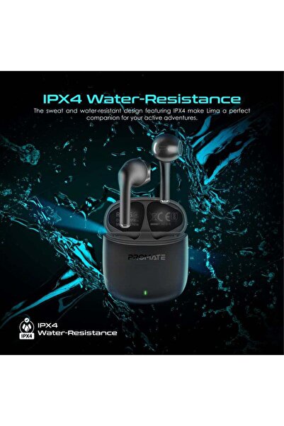 Promate Lima True Wireless Earbuds - Black
