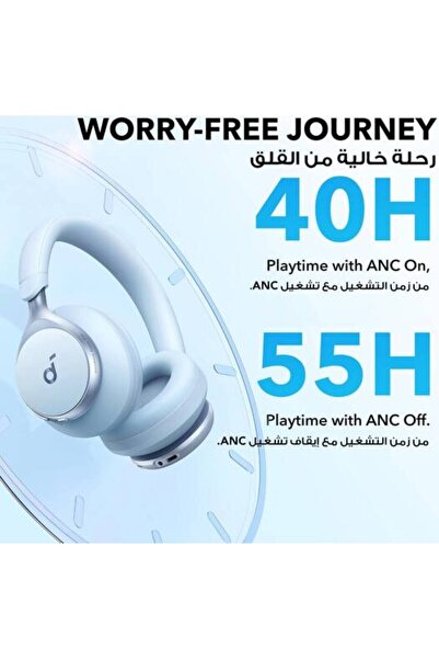 Anker Soundcore Soundcore Space One Adaptive Active Noise Cancelling Headphones (Blue)