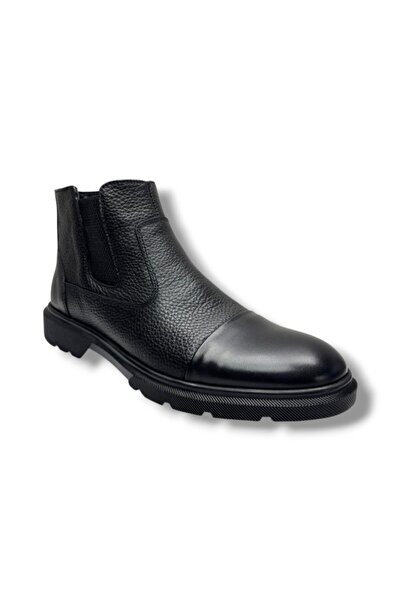 Cakgo 165-26 Ghete pentru bărbați din piele naturală, anatomice, cu fermoar