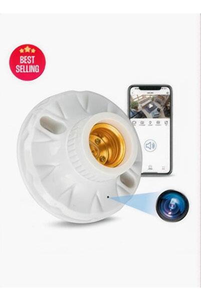 Electronic SPY Hidden Lamp Base Camera 1080P – Wifi, Night Vision for Palm Farm (Local Crop)