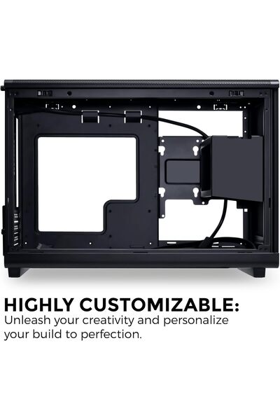 Lian Li A3 mATX Compact Case - Black (A3X-WD)