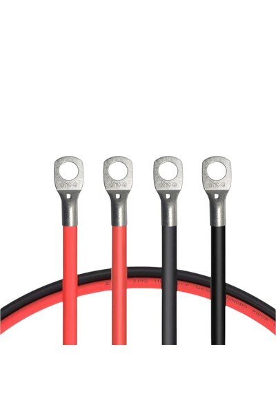 OEM Cablu 10 mmp rosu/negru papuci in ambele capete M8, lungime -2 X 1 m