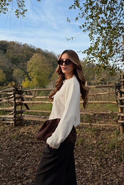 Laluvia Cream Bow Bead Detailed Cardigan - 251072