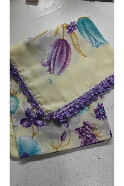 Papatyam 100 X 100 Polyester Blended Crochet Embroidered Writing Two-Sided Embroidery