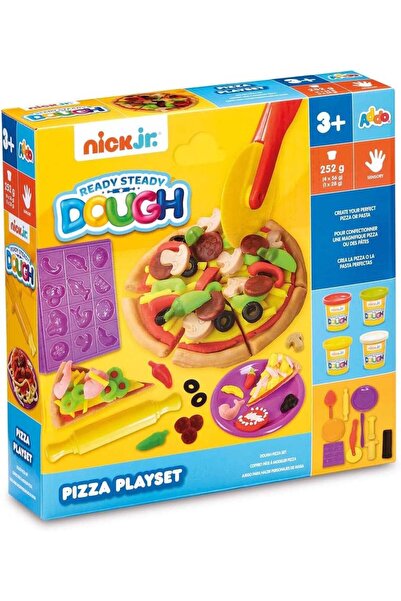 Aspire Books Addo Nick Junior Dough Pizza Playset 252g - Play Dough Clay Moulding Set