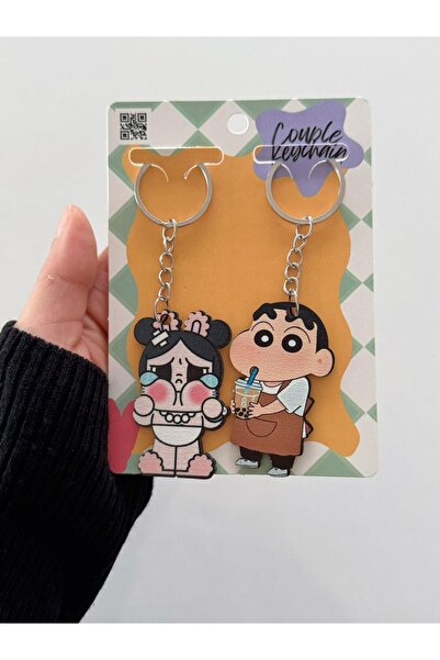 Planet Butik Shincan and Crybaby 2-Pack Keychain